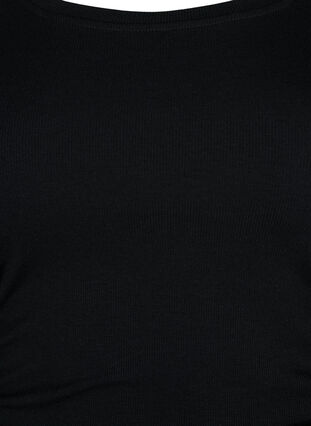 Zizzi Tettsittende kjole med utskjæring, Black, Packshot image number 2