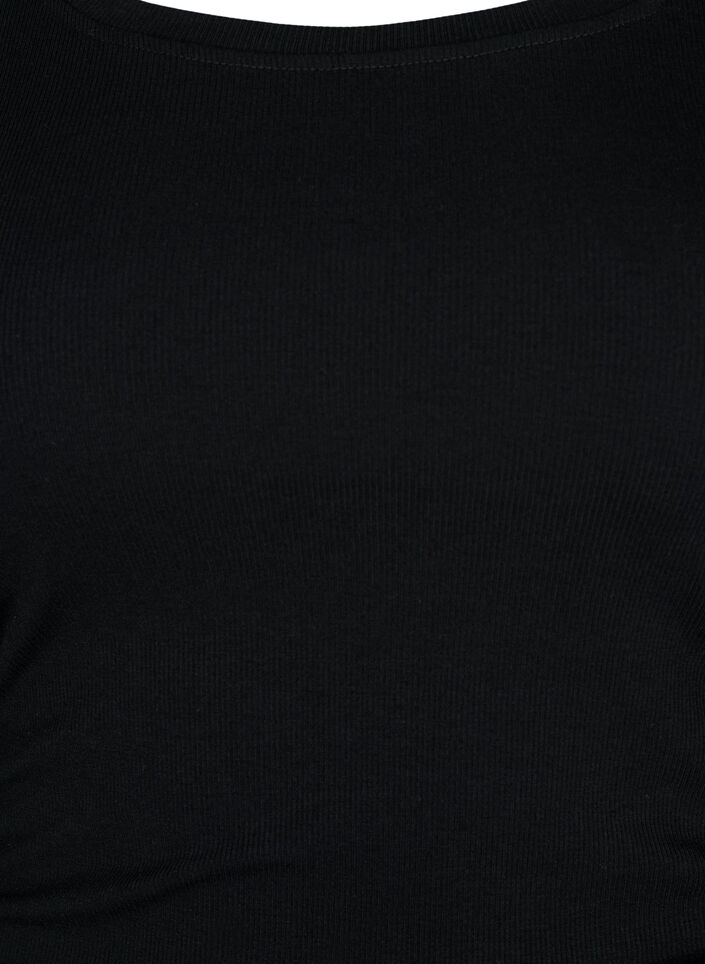 Tettsittende kjole med utskjæring, Black, Packshot image number 2