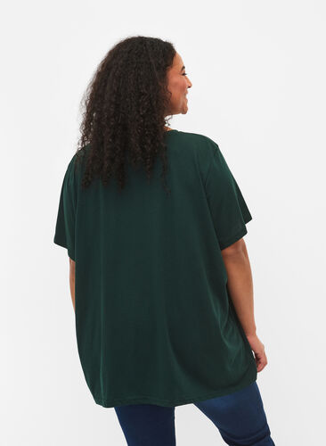 Kortermet T-skjorte med V-hals, Pine Grove, Model image number 1