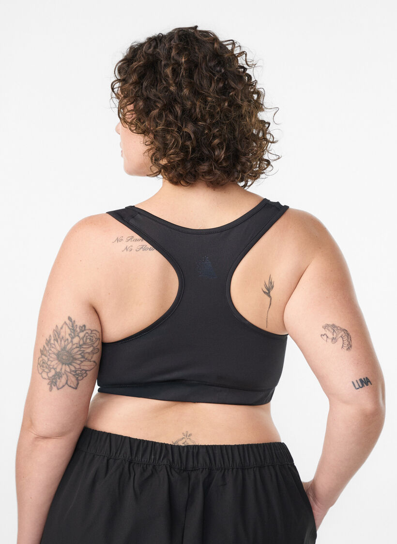 Sports-bh med racerback, Svart, Model