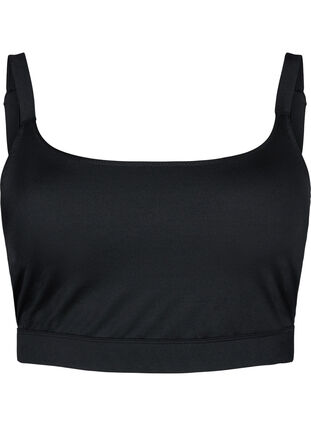 Bikinioverdel med justerbare stropper, Black, Packshot image number 0
