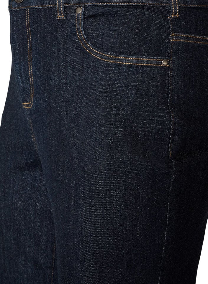 Straight fit Kiana jeans med h&oslash;y midje, Bl&aring;, Packshot image number 2