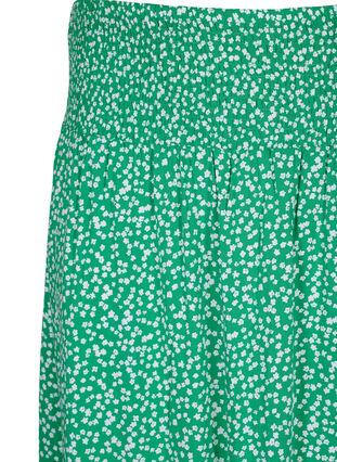 Zizzi FLASH - Maxiskjørt i viskose med vaffelsøm, Grønn, Packshot image number 2