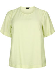 Bluse med halvlange ermer i viskose, Lily Green