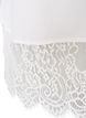 Loose skjorte med bred blondekant, Hvit, Packshot image number 4