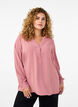 FLASH - Skjortebluse med lange ermer, Rosa, Model image number 0