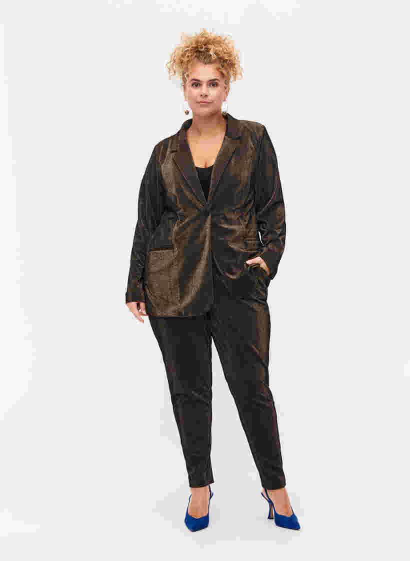 Maddison bukser med glitter, Black w. Lurex, Model
