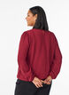 Bluse med glitter, M&oslash;rk Bordeaux, Model image number 2