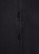 Cardigan med rund hals og stofftrukne knapper, Svart, Packshot image number 3