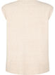 Strikket vest med ribbestrikkede kanter, Beige, Packshot image number 1