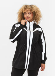 Treningsjakke med refleks og justerbar midje, Black w. Reflex, Model