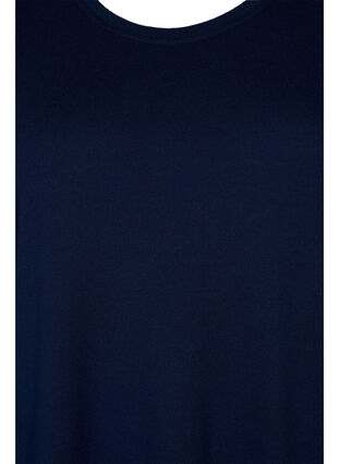 Tunika med lange ermer og knappedetaljer, Navy Blazer, Packshot image number 2