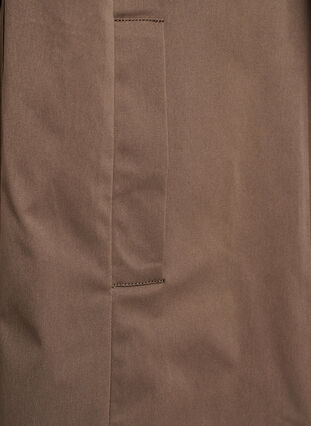 Zizzi Vannavvisende vårjakke med A-linjesnitt, Brun, Packshot image number 3