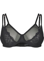 Bh med full dekning, blonder og mesh, Black