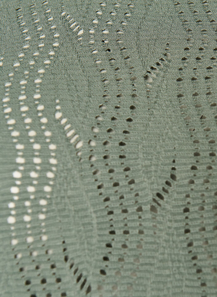 Jersey T-skjorte med hullm&oslash;nster, Gr&oslash;nn, Packshot image number 2