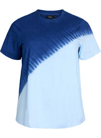 Dip-dye T-skjorte i økologisk bomull, Blå Dip-dye T-skjorte i økologisk bomull
