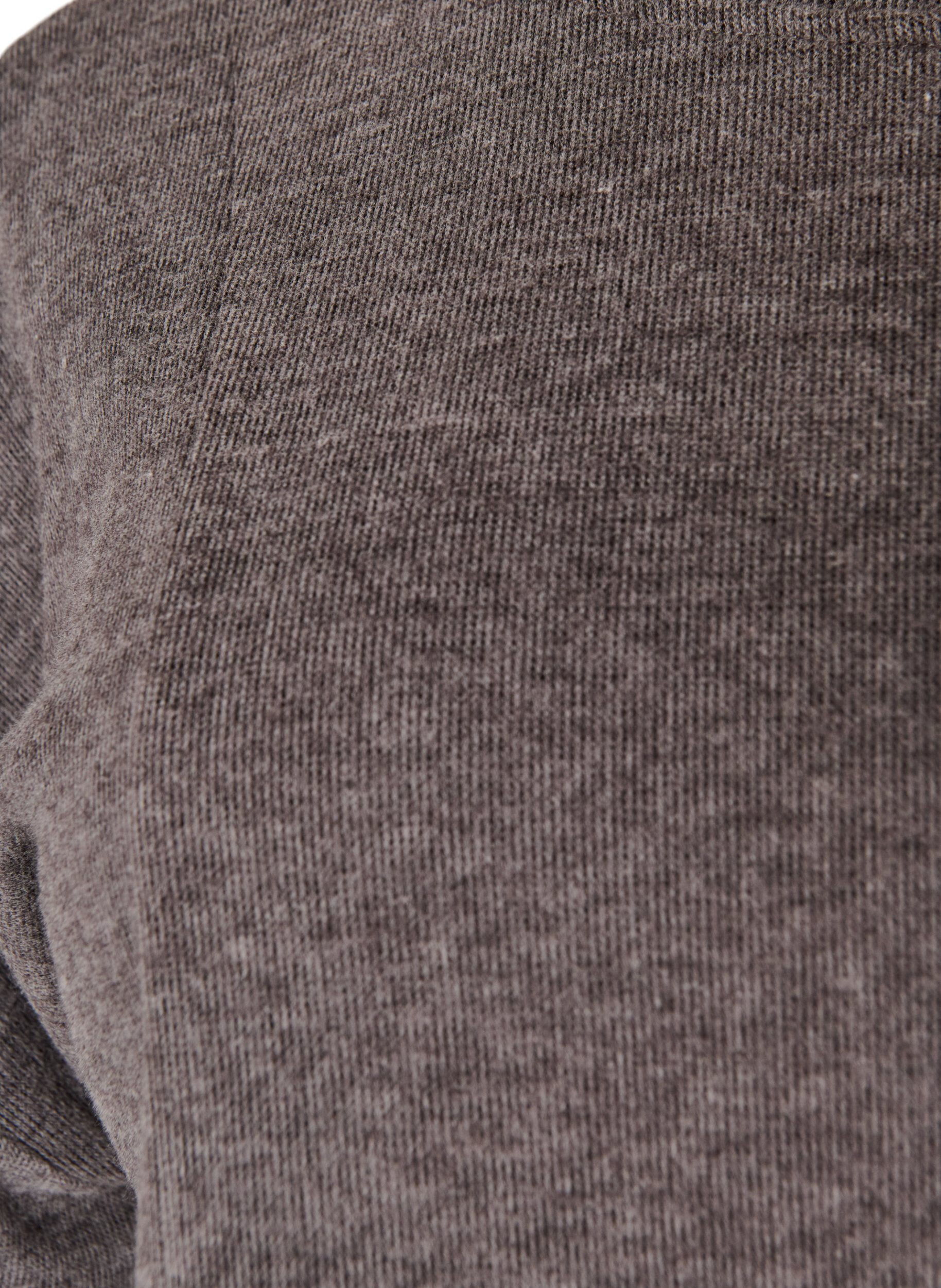 ZizziA-line jerseybluse med albuelange ermer, Gr&aring;, Packshot image number 2