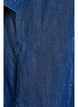 Midi-lang denim skjortekjole, Bl&aring;, Packshot image number 3