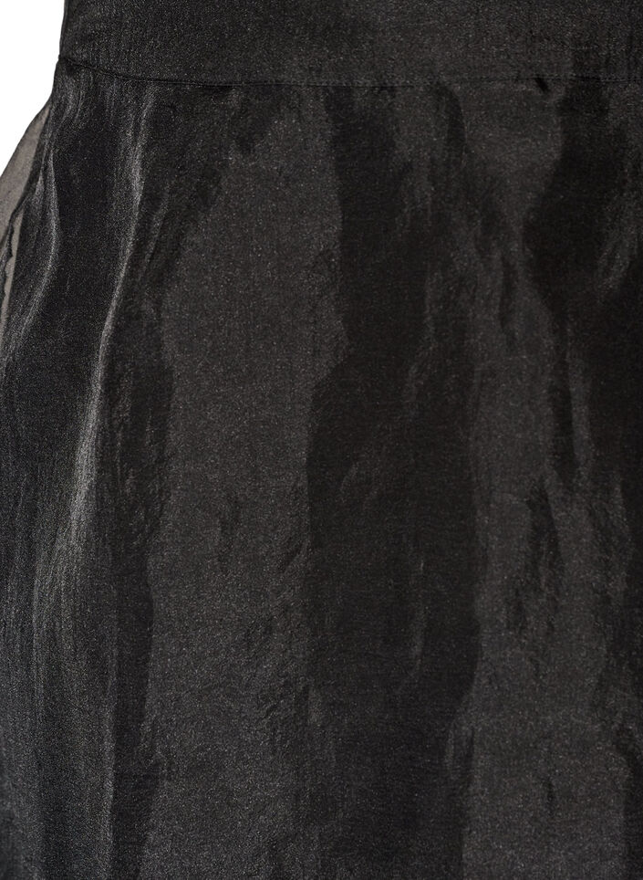 Langt skj&oslash;rt med organza-utseende, Svart, Packshot image number 2