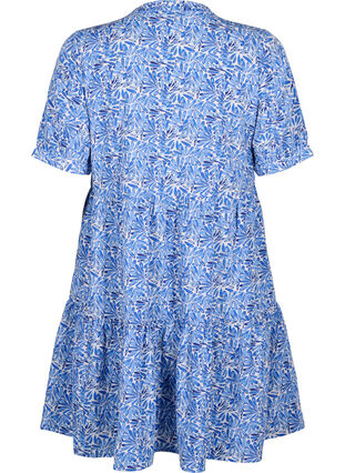 Flash - Kjole i A-linje med trykk, White Blue AOP, Packshot image number 1