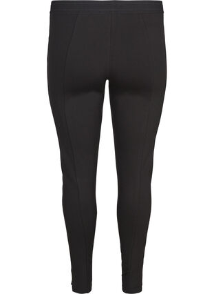 Klassiske ensfargede leggings, Black, Packshot image number 1