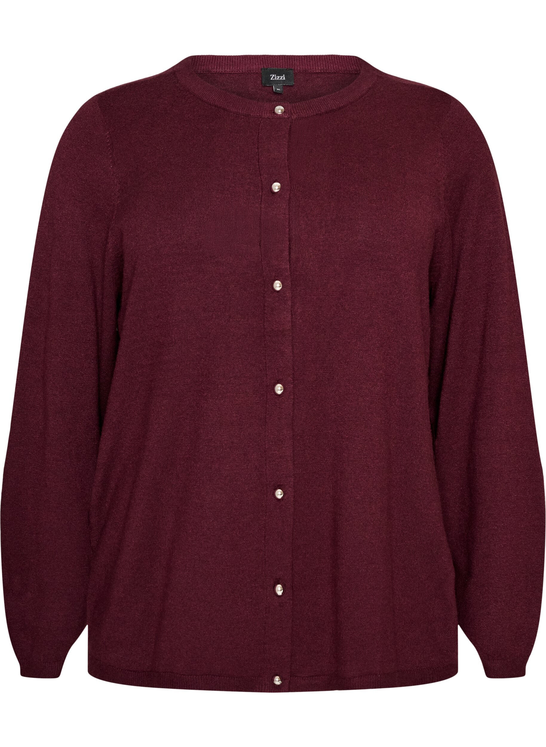 Cardigan med runde knapper