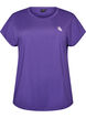 Ensfarget trenings-T-skjorte, Lilla, Packshot image number 0