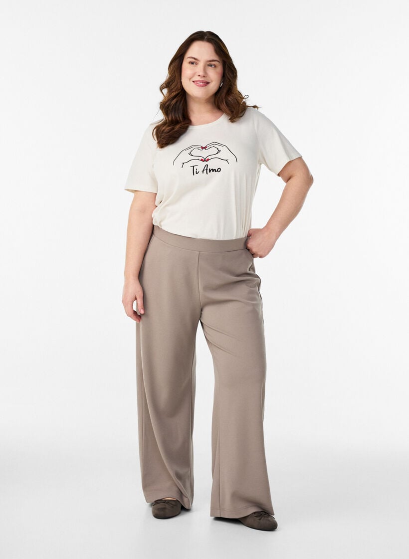 FLASH - T-skjorte med trykk, Hvit, Model image number 1