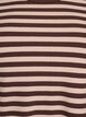 Stripete bluse med lange ermer, Brun, Packshot image number 2