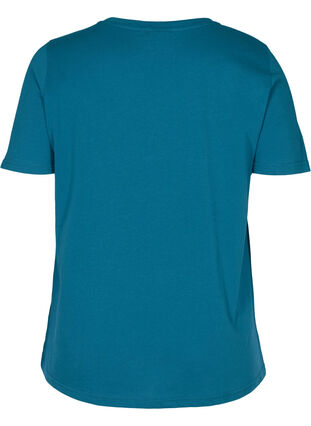 Kortermet t-skjorte med print, Blue Coral, Packshot image number 1