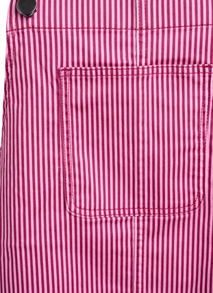 Zizzi Kort stripete snekkerkjole, Red Stripe, Packshot image number 2