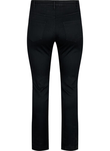Slim fit Emily jeans med normal høyde i livet, Black, Packshot image number 1