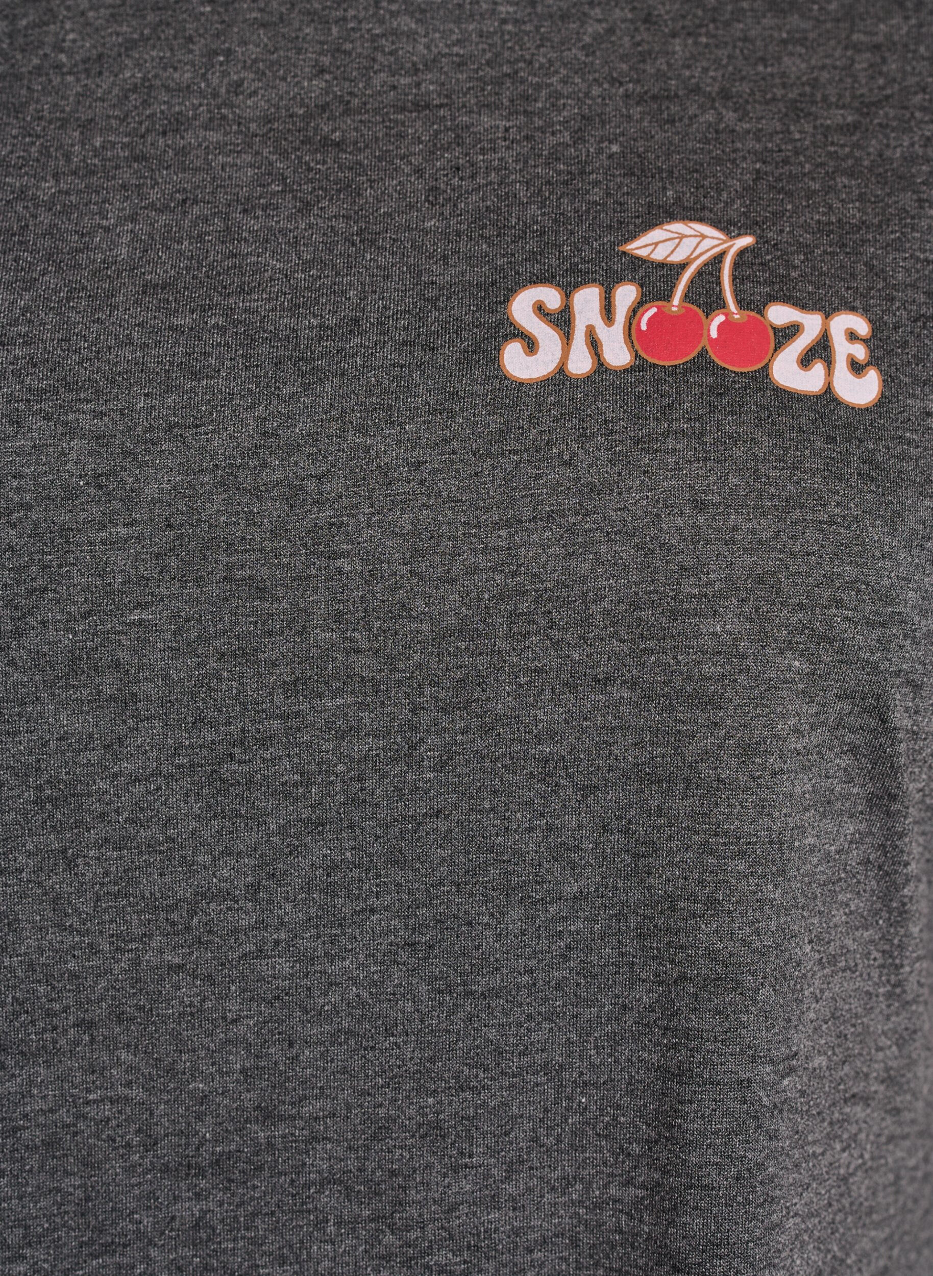 Zizzi Kortermet nattkjole med teksttrykk, Svart, Packshot image number 2