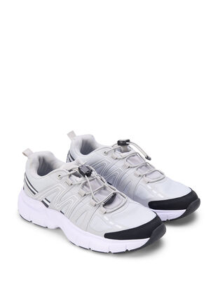 Zizzi Wide fit - Sneakers med elastiske lisser, Vapor Blue, Packshot image number 1