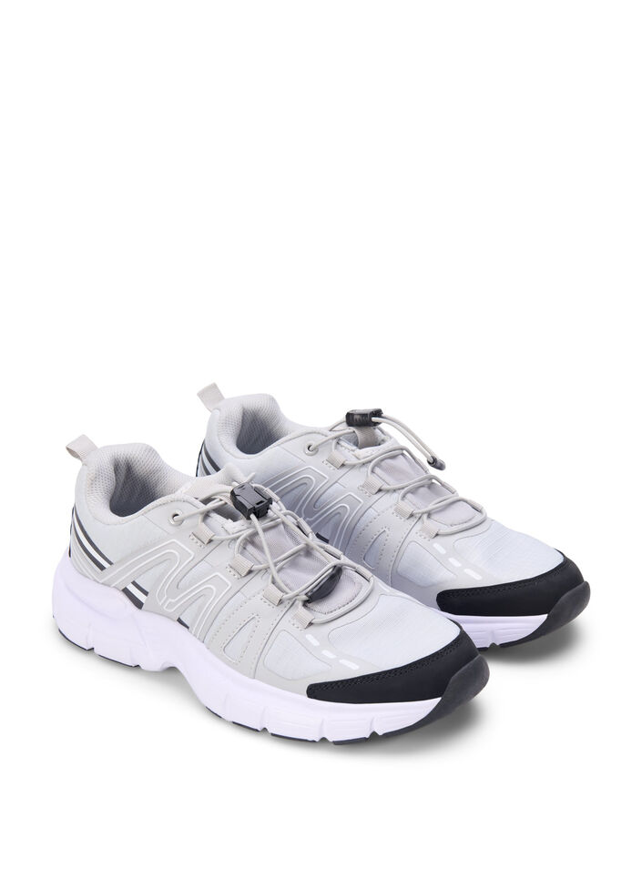 Wide fit - Sneakers med elastiske lisser, Vapor Blue, Packshot image number 1
