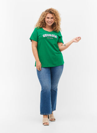 T-skjorte i bomull med trykk, Jolly Green Georgia, Model image number 2