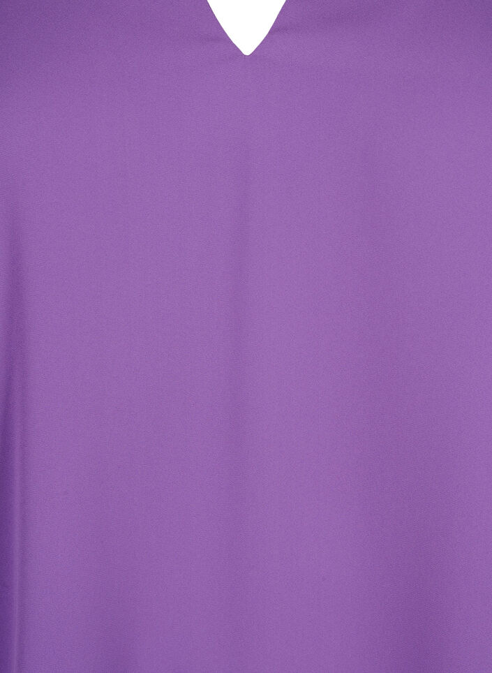 Bluse med lange ermer og rynker på ryggen, Pansy, Packshot image number 2