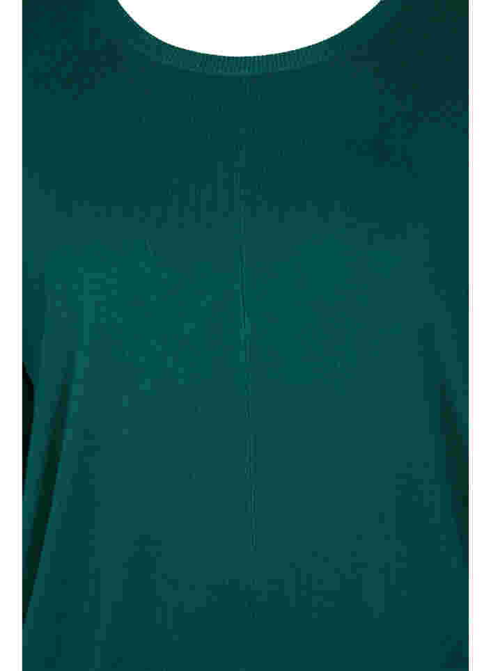 Strikket tunika i en viskoseblanding, Evergreen, Packshot image number 2