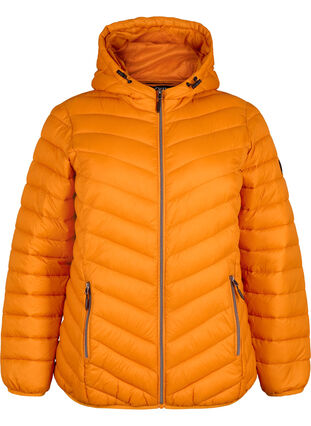 Zizzi Lett jakke med hette, Orange, Packshot image number 0