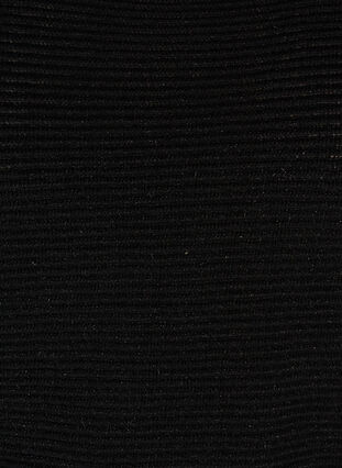 Strikket bluse, Black w/black lurex, Packshot image number 2