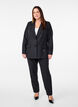 Blazer med paljettblomster, Black, Model image number 3