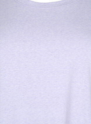 Melert T-skjorte med korte ermer, Lavender Mél, Packshot image number 2