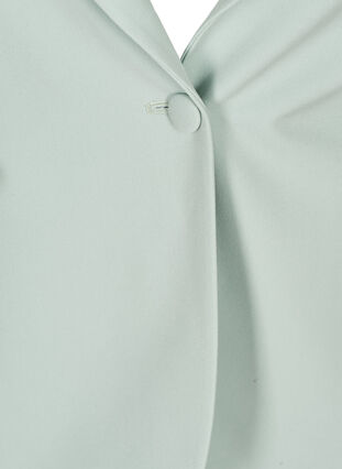 Klassisk blazer med skulderputer, Slate Gray, Packshot image number 3