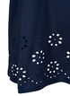 T-skjorte i bomull med broderi anglaise, Navy Blazer, Packshot image number 3