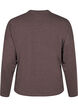 Løs jerseybluse med sømdetaljer, Brun, Packshot image number 1