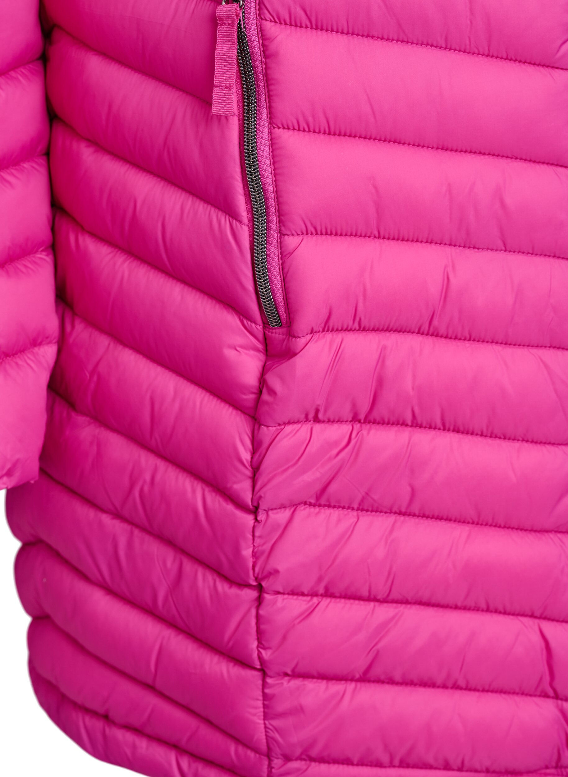 ZizziLett jakke med lommer og avtakbar hette, Rosa, Packshot image number 3