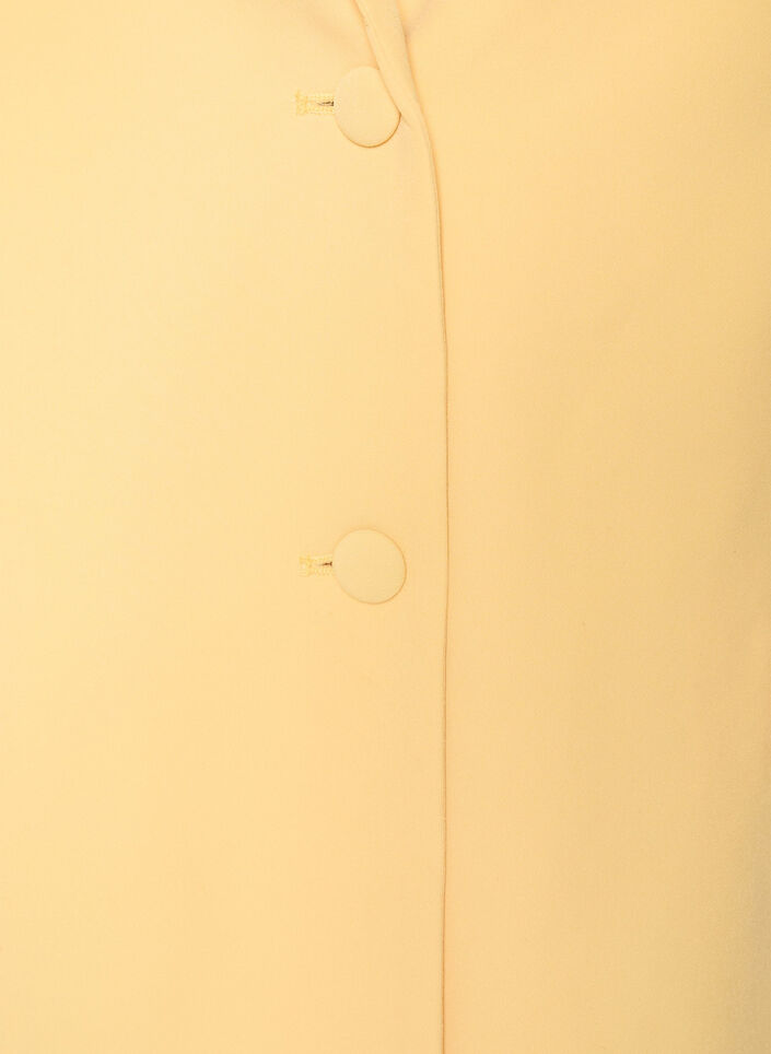 Klassisk blazer med knappelukking, Gul, Packshot image number 2