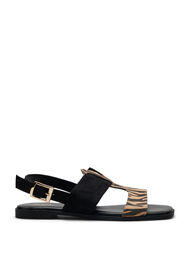Wide fit - Sandaler med brede stropper, Black Zebra