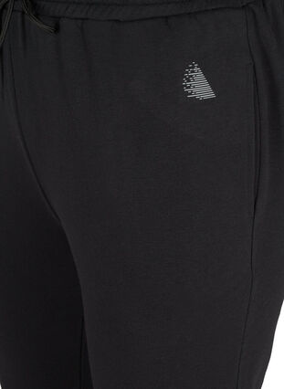 Løse joggebukser med lommer, Black, Packshot image number 2