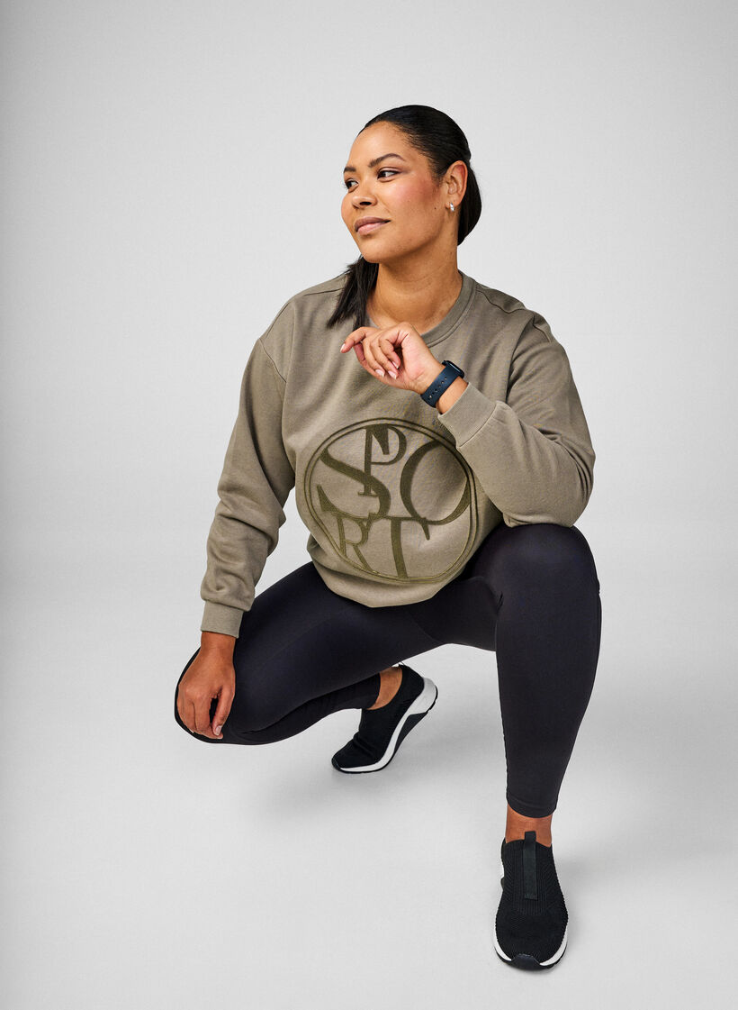 Genser med motiv, Walnut, Image image number 0